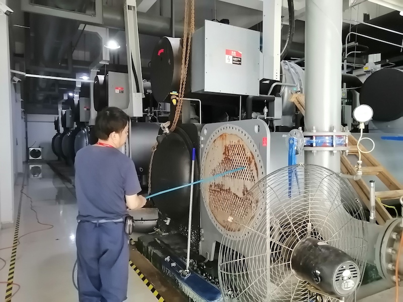杭州某公司中央空調清洗保養